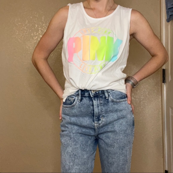 LOVE PINK colorful ombré tank - Picture 2 of 11